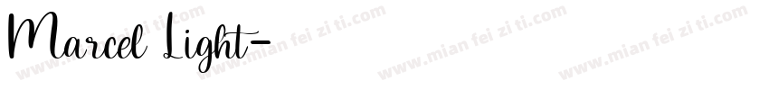 Marcel Light字体转换